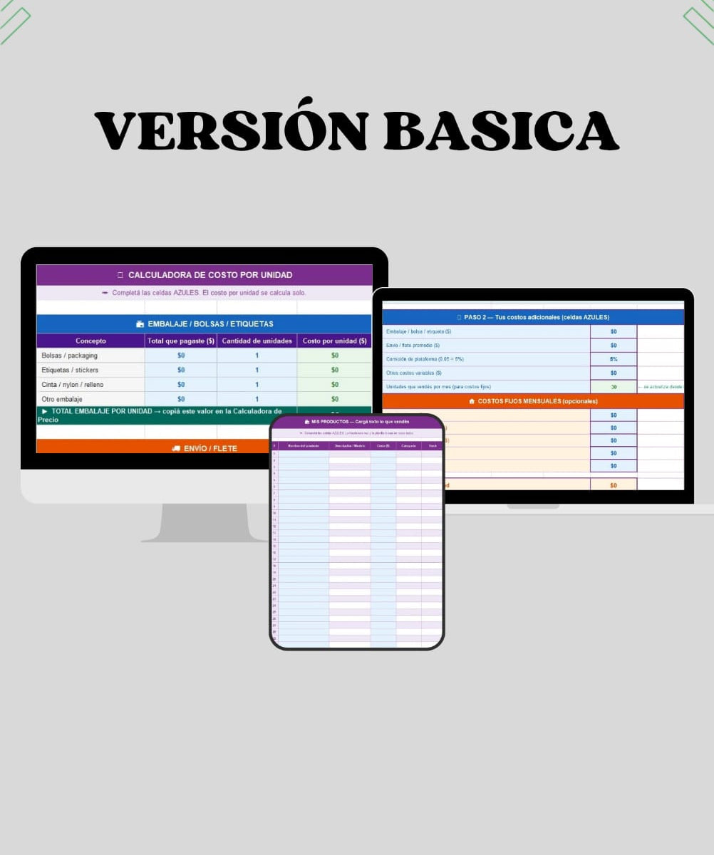 Planilla de Gestión Integral Emprendedora – Versión Básica